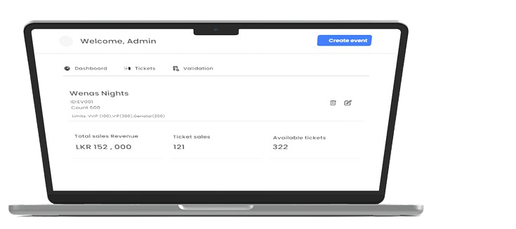 Event Management System Dashboard